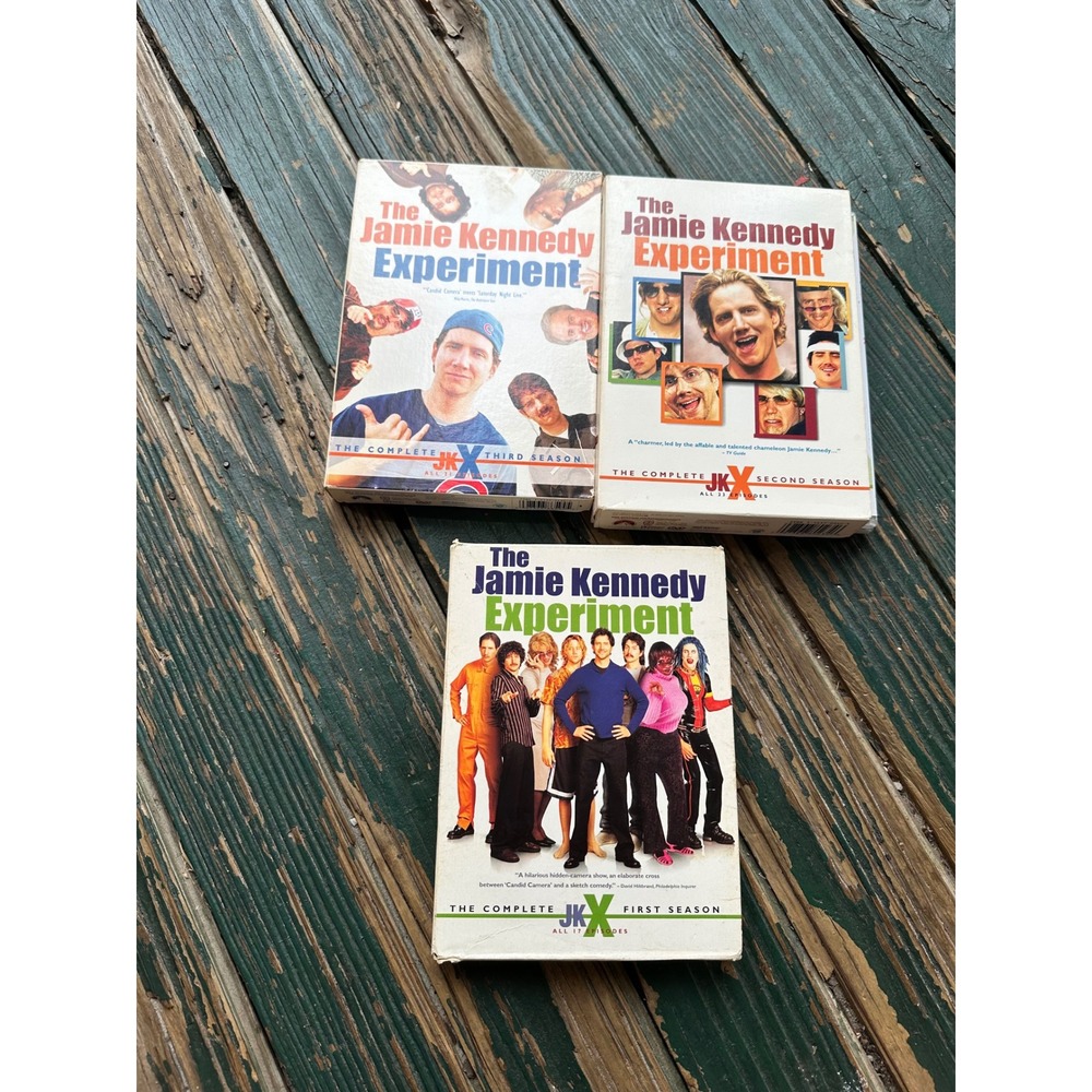 Jamie Kennedy Experiment DVD Lot Seasons 1 2 3 Complete Series Comedy Box Sets